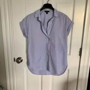 J.Crew shirt Blue & White pinstripe Cotton Size 8